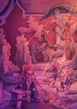 illustrated for true blue: a yanqing artbook