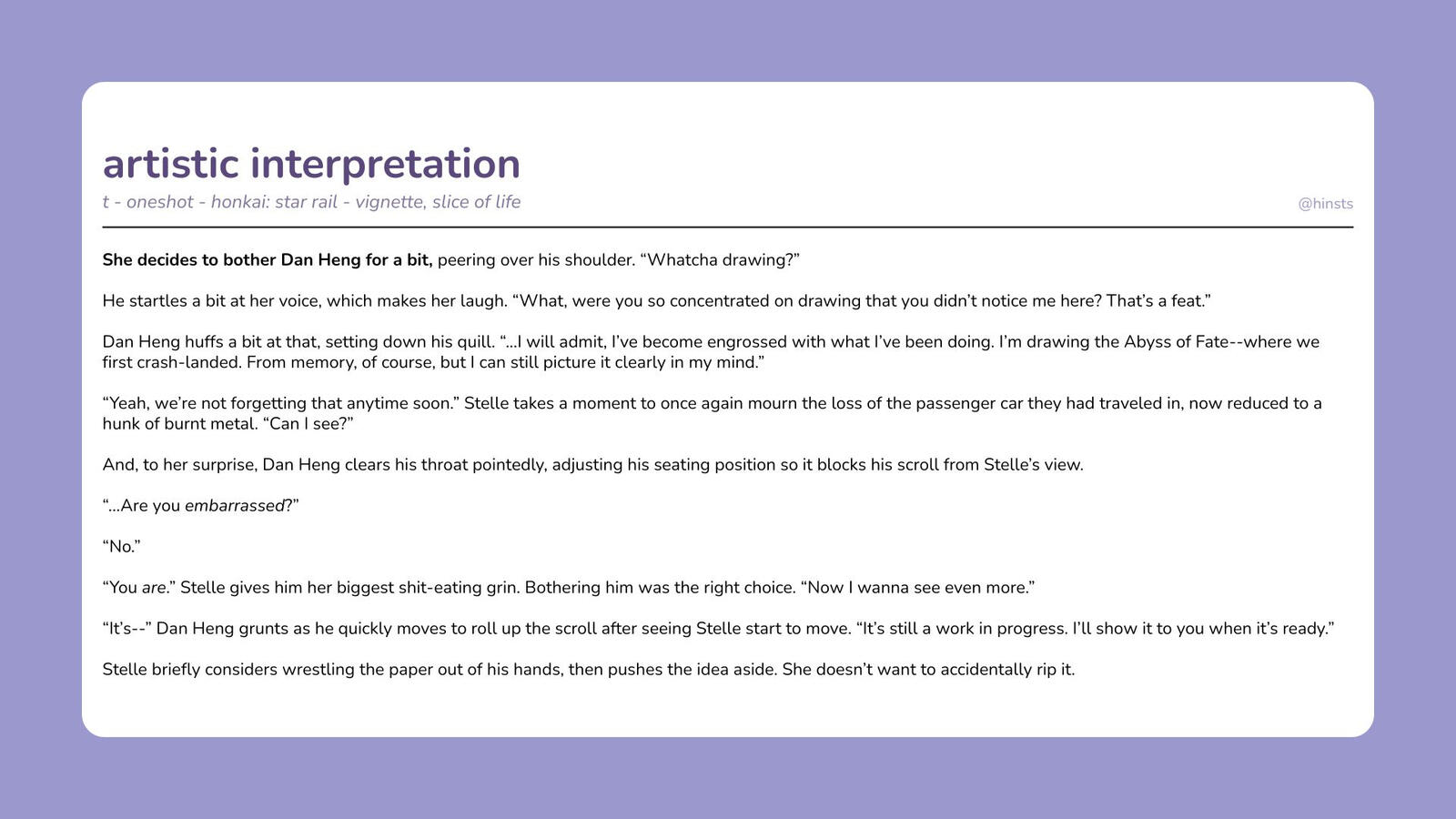 artistic interpretation